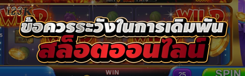 ข้อควรระวังในการเดิมพัน สล็อตอ