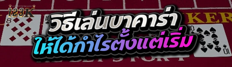 วิธีเล่นบาคาร่าให้ได้กำไรตั้งแ